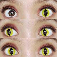 Kazzue Crazy Lens with Power - Cat Eyes (1 lens/pack)-Crazy Contacts-UNIQSO UK