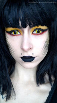 Kazzue Crazy Lens with Power - Cat Eyes (1 lens/pack)-Crazy Contacts-UNIQSO UK