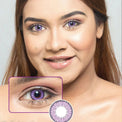 Kazzue Fay Violet colored contacts