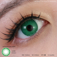 Kazzue Festival Green (1 lens/pack)-Colored Contacts-UNIQSO UK
