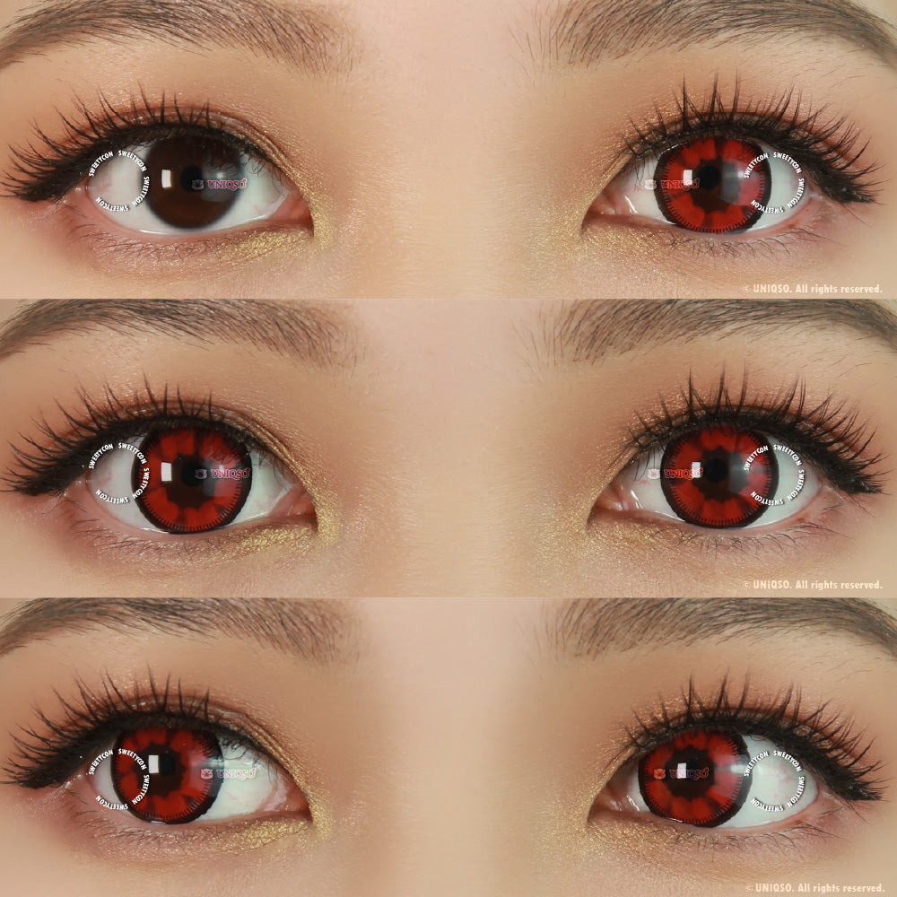 Kazzue Heavenly Cloud Nine Red (1 lens/pack)-Colored Contacts-UNIQSO UK