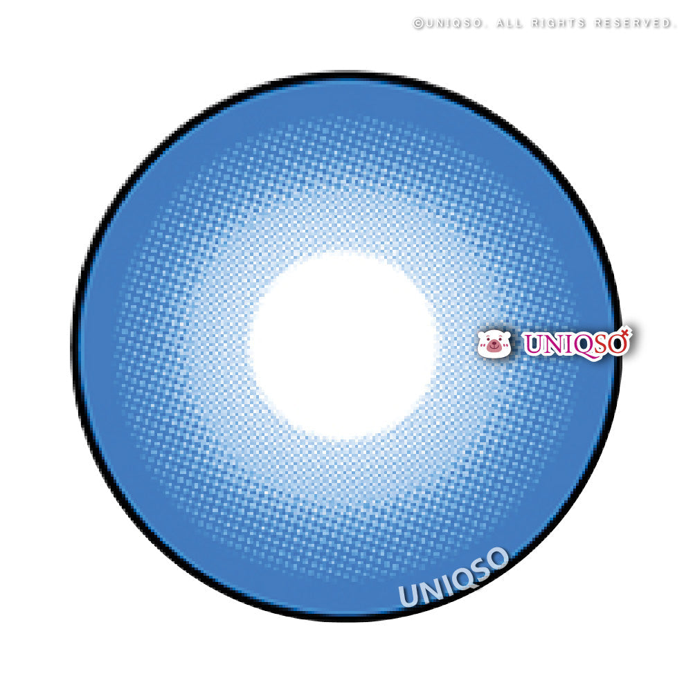 Kazzue Intense Pop Blue (1 lens/pack)-Colored Contacts-UNIQSO UK