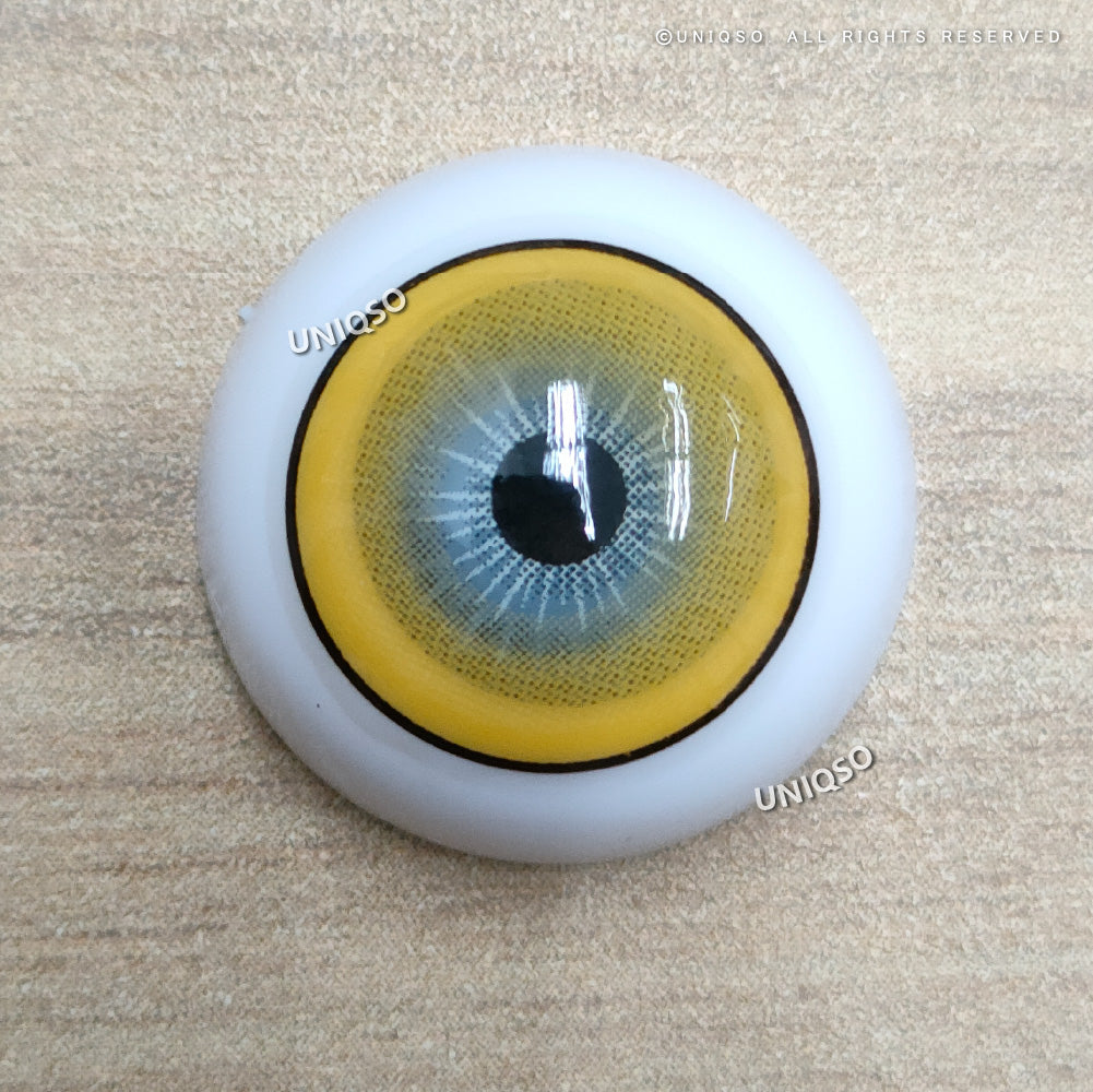 Kazzue Intense Pop Yellow colored contacts