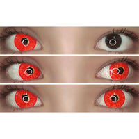 Kazzue Mini Sclera Toxic Red (1 lens/pack)-Mini Sclera Contacts-UNIQSO UK