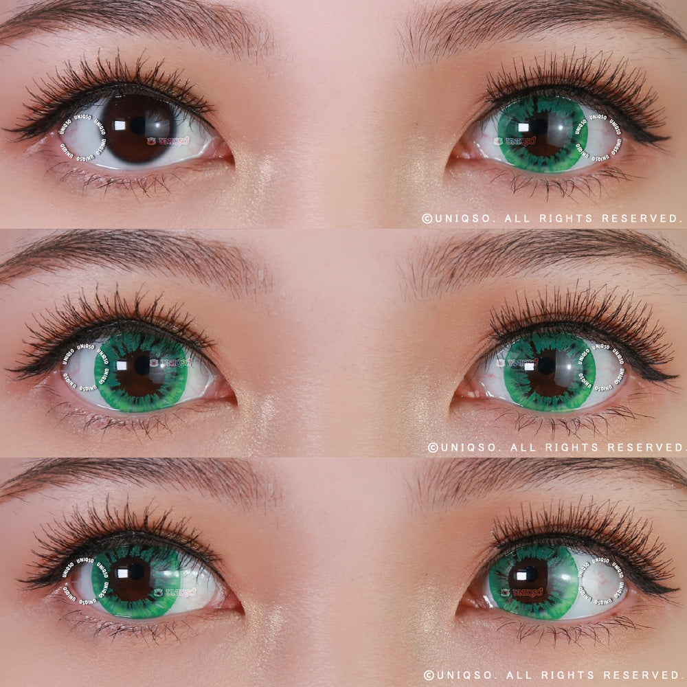Kazzue Starryeye Green (1 lens/pack)-Colored Contacts-UNIQSO UK