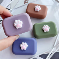 Lens Case - Center Pink Paw Set-Lens Case-UNIQSO UK