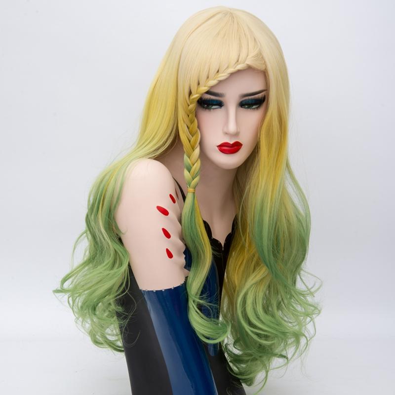 Lolita Wig - Parrot Yellow & Green-Lolita Wig-UNIQSO UK