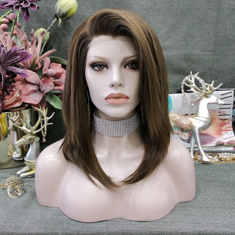 Premium Wig - Chocolate Layered Side Sweep Lace Front Wig-Lace Front Wig-UNIQSO