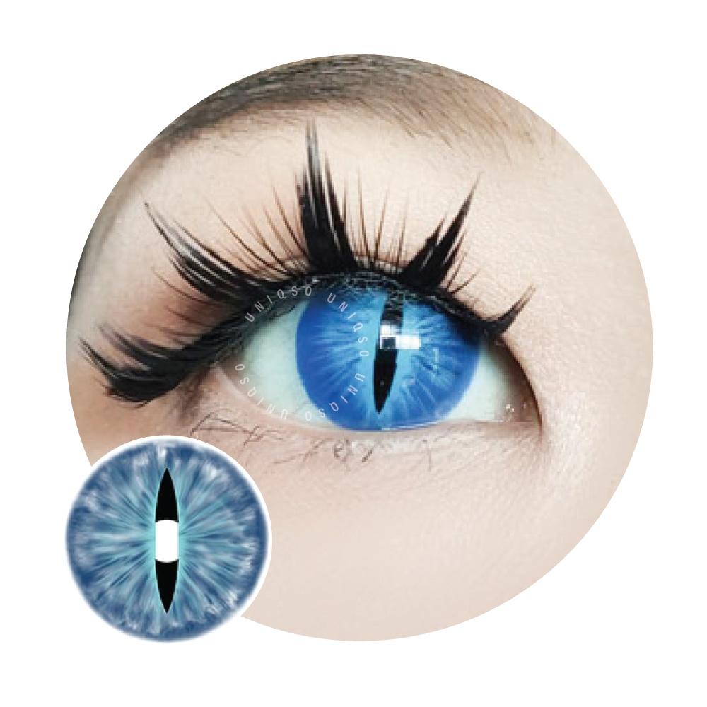 Sweety Crazy Blue Demon Eye / Cat Eye (New)-Crazy Contacts-UNIQSO