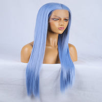Pamper Blue Front Lace Long Hair Wig-Lace Front Wig-UNIQSO UK