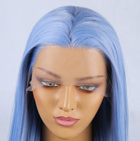 Pamper Blue Front Lace Long Hair Wig-Lace Front Wig-UNIQSO UK