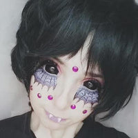Phantasee Black Sclera Contacts Sabretooth/Blackout/Black (2 lenses/pack)-Sclera Contacts-UNIQSO UK