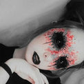 Phantasee Black Sclera Contacts Sabretooth/Blackout/Black (2 lenses/pack)-Sclera Contacts-UNIQSO UK