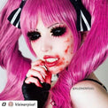 Phantasee Black Sclera Contacts Sabretooth/Blackout/Black (2 lenses/pack)-Sclera Contacts-UNIQSO UK