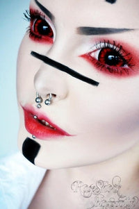 Phantasee Red Black Sclera Contacts Sunpyre (2 lenses/pack)-Sclera Contacts-UNIQSO UK
