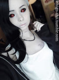 Phantasee Red Black Sclera Contacts Tokyo Ghoul - Red Ghoul/Gremlin (2 lenses/pack)-Sclera Contacts-UNIQSO UK