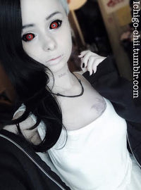 Phantasee Red Black Sclera Contacts Tokyo Ghoul - Red Ghoul/Gremlin (2 lenses/pack)-Sclera Contacts-UNIQSO UK