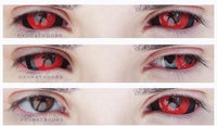 Phantasee Red Black Sclera Contacts Tokyo Ghoul - Red Ghoul/Gremlin (2 lenses/pack)-Sclera Contacts-UNIQSO UK