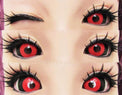 Phantasee Red Black Sclera Contacts Tokyo Ghoul - Red Ghoul/Gremlin (2 lenses/pack)-Sclera Contacts-UNIQSO UK