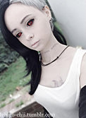 Phantasee Red Black Sclera Contacts Tokyo Ghoul - Red Ghoul/Gremlin (2 lenses/pack)-Sclera Contacts-UNIQSO