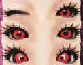 Phantasee Red Black Sclera Contacts Tokyo Ghoul - Red Ghoul/Gremlin (2 lenses/pack)-Sclera Contacts-UNIQSO