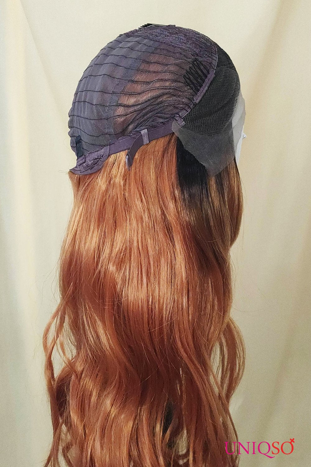 Premium Wig - Auburn Long Big Wave Lace Front Wig-Lace Front Wig-UNIQSO UK