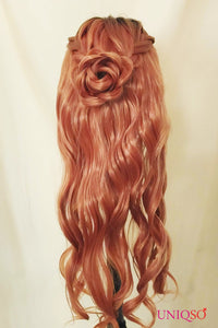 Premium Wig - Auburn Long Big Wave Lace Front Wig-Lace Front Wig-UNIQSO UK