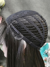 Premium Wig - Ebony Timeless Bob in Shoulder Length Lace Front Wig-Lace Front Wig-UNIQSO UK