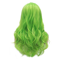 Premium Wig - Fluorescent Green Side Sweep Long Lace Front Wig-Lace Front Wig-UNIQSO UK