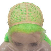 Premium Wig - Fluorescent Green Side Sweep Long Lace Front Wig-Lace Front Wig-UNIQSO UK