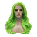 Premium Wig - Fluorescent Green Side Sweep Long Lace Front Wig-Lace Front Wig-UNIQSO UK
