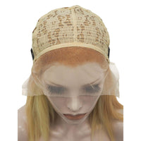 Premium Wig - Khaki Lemon Medium Straight Lace Front Wig-Lace Front Wig-UNIQSO UK