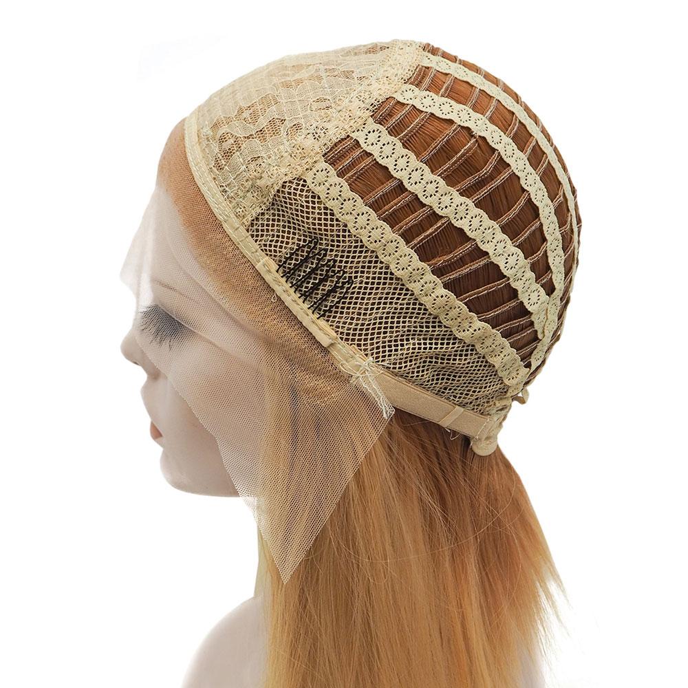 Premium Wig - Khaki Lemon Medium Straight Lace Front Wig-Lace Front Wig-UNIQSO UK