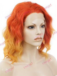 Premium Wig - Lace Front Cherry Red Wig (Cascading Curls)-Lace Front Wig-UNIQSO UK