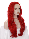 Premium Wig - Poppy Red Layered Lace Front Tinsel-Lace Front Wig-UNIQSO UK