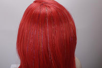 Premium Wig - Poppy Red Layered Lace Front Tinsel-Lace Front Wig-UNIQSO UK