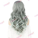 Premium Wig - Reverse Balayage Grey Wig-Lace Front Wig-UNIQSO UK