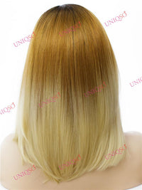 Premium Wig - Reverse-Ombre Blonde Lace Front Synthetic Wig-Lace Front Wig-UNIQSO UK