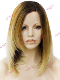 Premium Wig - Reverse-Ombre Blonde Lace Front Synthetic Wig-Lace Front Wig-UNIQSO UK