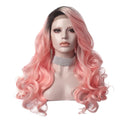 Premium Wig - Rooted Candy Pink Long Lace Front-Lace Front Wig-UNIQSO UK