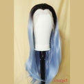 Premium Wig - Rooted Glacier Blue Long Straight Lace Front Wig-Lace Front Wig-UNIQSO UK