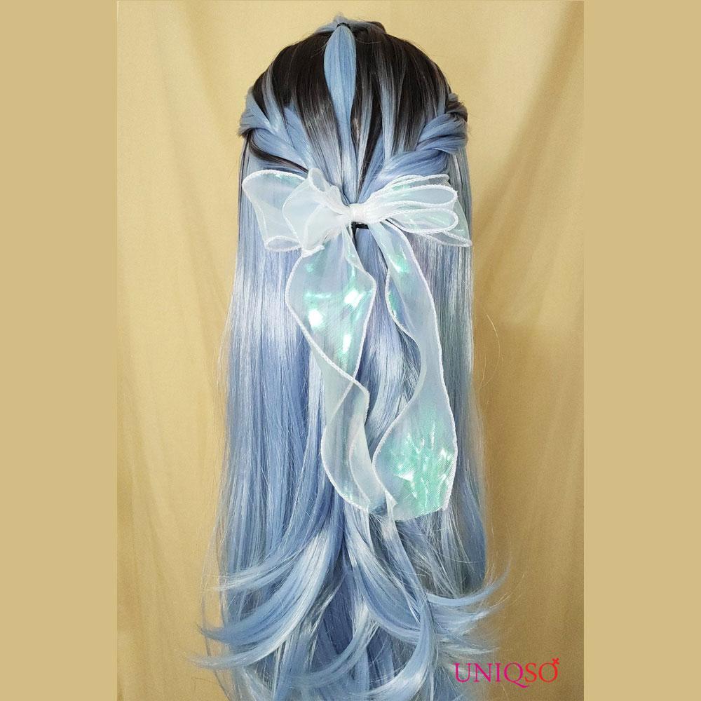 Premium Wig - Rooted Glacier Blue Long Straight Lace Front Wig-Lace Front Wig-UNIQSO UK