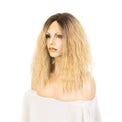 Premium Wig - Rooted Honey Blonde in Medium Curl Lace Front Wig-Lace Front Wig-UNIQSO UK