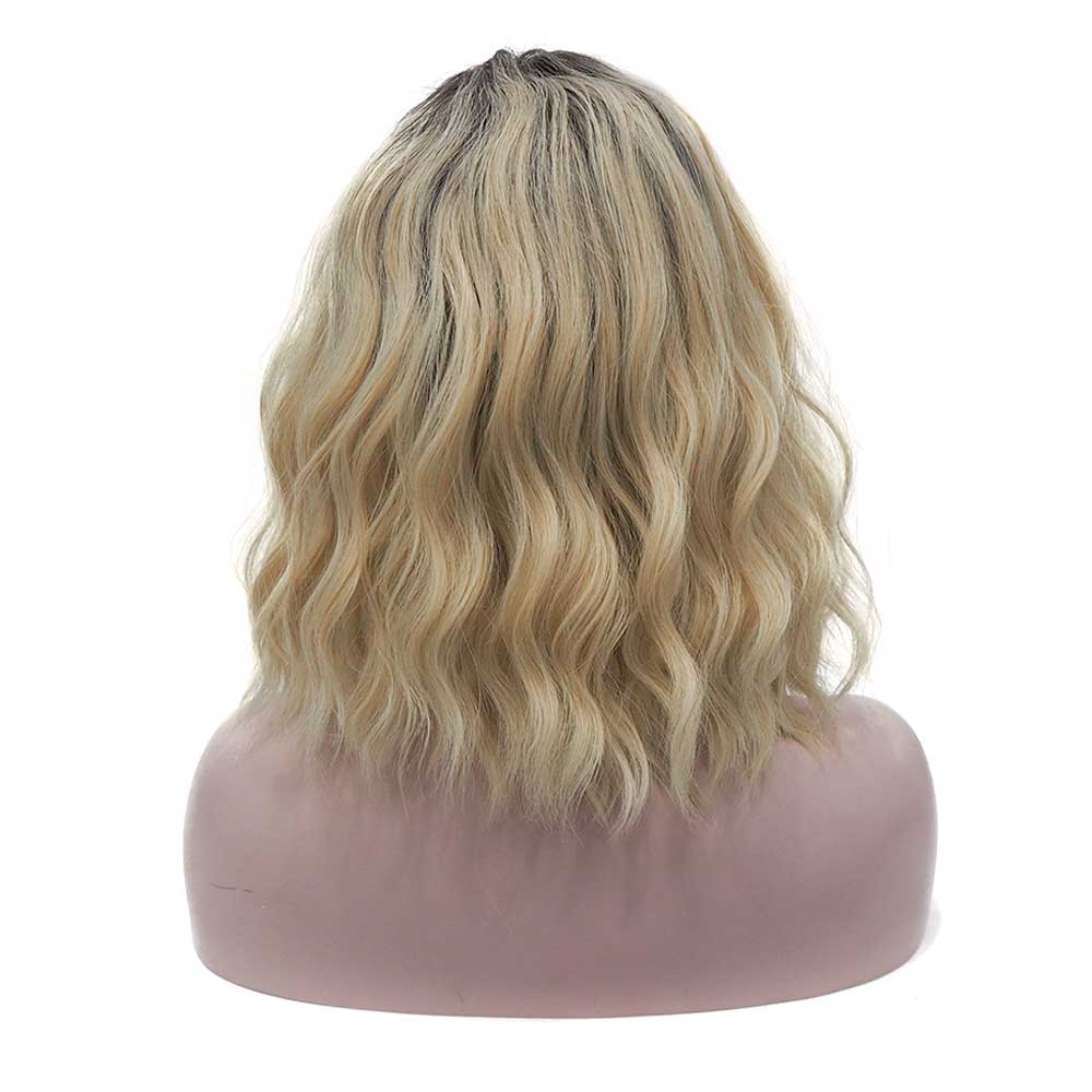 Premium Wig - Rooted Sunflower Fringe in Shoulder Length Wave Lace Front Wig-Lace Front Wig-UNIQSO UK