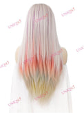 Premium Wig - Strawberry Blonde with Aqua Mint Under Lights Lace Front Wig-Lace Front Wig-UNIQSO UK