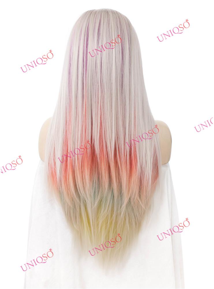 Premium Wig - Strawberry Blonde with Aqua Mint Under Lights Lace Front Wig-Lace Front Wig-UNIQSO UK