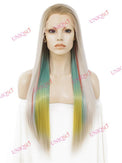 Premium Wig - Strawberry Blonde with Aqua Mint Under Lights Lace Front Wig-Lace Front Wig-UNIQSO UK
