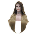 Premium Wig - Two-tone Tortilla Brown Long Straight Lace Front Wig-Lace Front Wig-UNIQSO UK