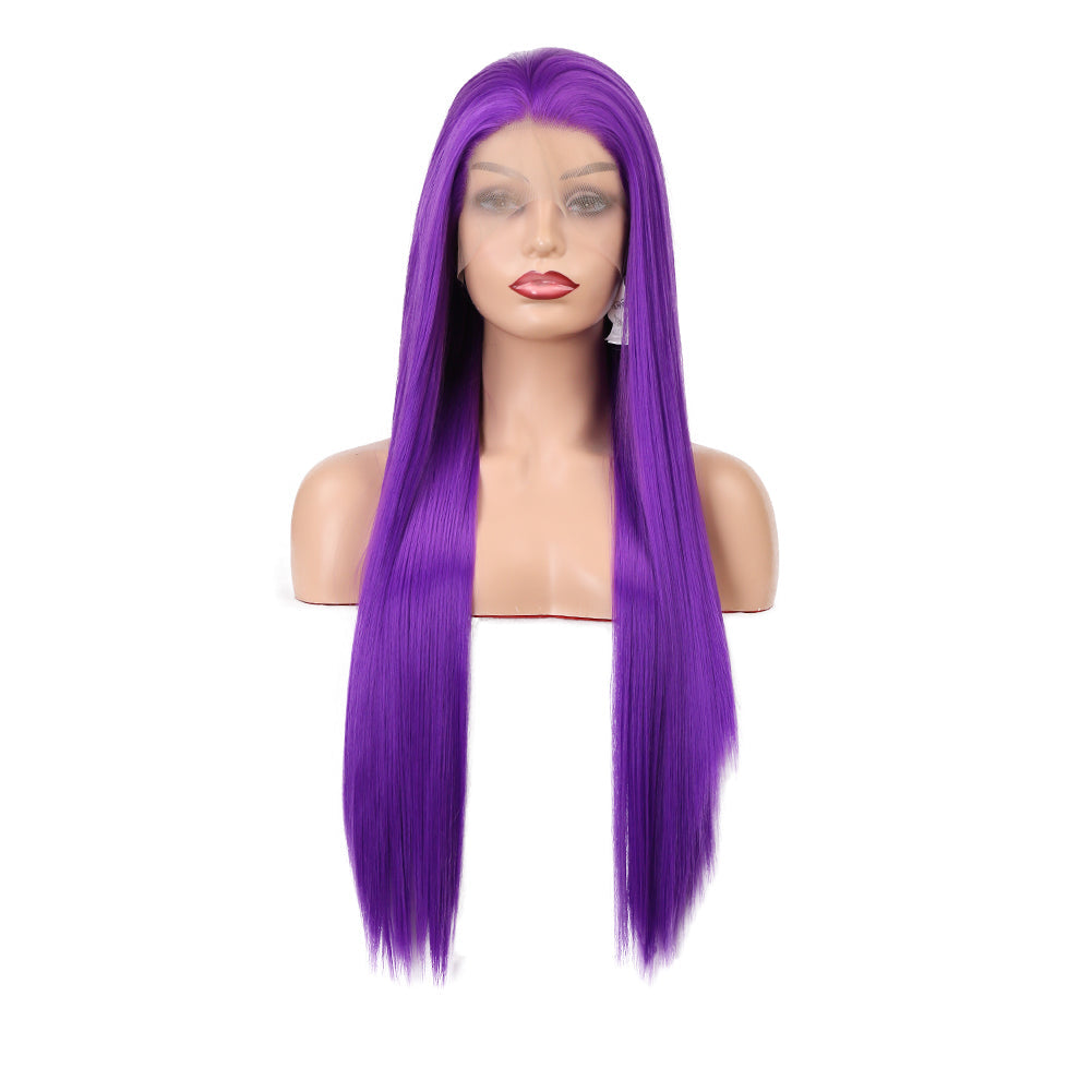Purple Revolution Front Lace Straight Hair Wig-Lace Front Wig-UNIQSO UK