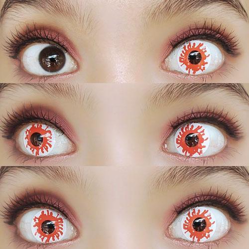 Sweety Crazy Red Parasite (1 lens/pack)-Crazy Contacts-UNIQSO